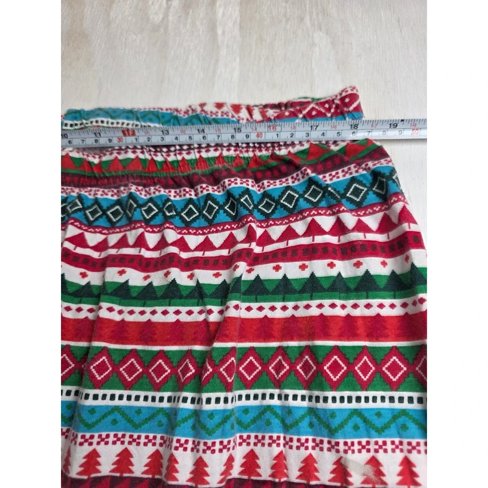 PJ Place Feliz Navidad Christmas Pajama XXL 2-Piece Cotton Fair Isle Red White